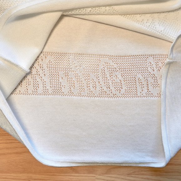 Vintage 90s Escada by Margaretha Ley White Sweater Oversized Size M - Picture 6 of 7